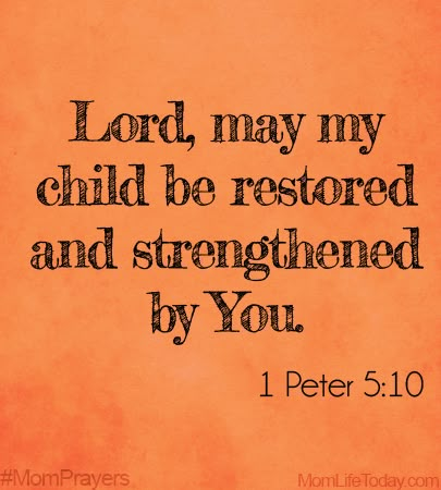 Lord, may my child be restored and strengthened by You. #MomPrayers Praying For My Children, Prayers For My Children, Prayer For My Children, Mom Prayers, Prayers For Children, My Prayer, Prayer Life, Prayer Scriptures, Prayer Room