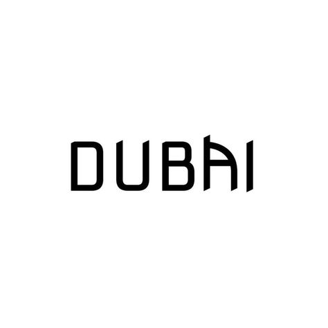 Dubai by Amirul Amrlislam Dubai Pics, Dubai Logo, Typography Logo Inspiration, Perfume Logo, Spongebob Painting, Logo Instagram, Dubai Cars, City Logo, Shirt Prints