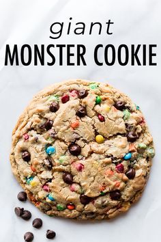 One Giant Cookie, Giant Cookie For One, Big Monster Cookies, One Giant Cookie Recipe, Giant Peanut Butter Cookies, Giant Monster Cookies, Giant Oatmeal Cookies, Giant Cookies Recipes, One Big Cookie Recipe