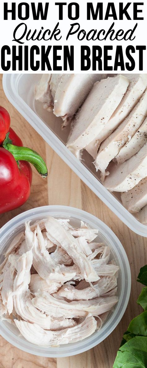 Cook Chicken For Shredding, Easiest Way To Cook Chicken, Way To Cook Chicken, Quick Meals To Make, Ways To Cook Chicken, Boiled Chicken, Burrito Bowls, Poached Chicken, Cook Chicken