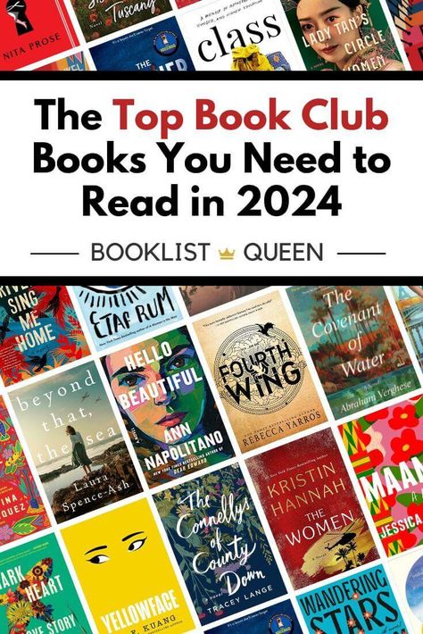 Looking for book club recommendations for 2024? Just choose one of these top 24 book club books for 2024. You won't go wrong with these best new book releases and discussion-worthy book club favorites to read with your book club. book club book 2024 | best book club books 2024 | book club reads | best books to read in 2024 | book club recommendations 2024 Book Club 2023, Top Fiction Books, Books For 2023, Book Club Recommendations, Best Book Club Books, Best Fiction Books, Book 2023, Book Club Reads, Book Club Ideas