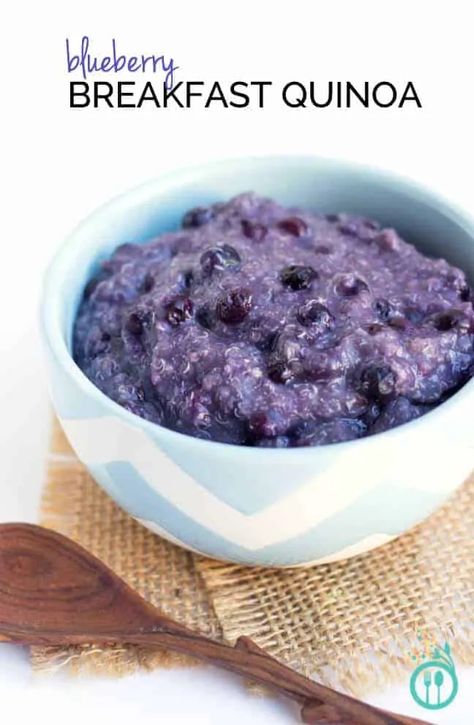 Blueberry Quinoa, Quinoa Recipes Breakfast, Quinoa Flakes, Breakfast Quinoa, Quinoa Breakfast Bowl, Quinoa Breakfast, Simply Quinoa, Blueberry Breakfast, Gluten Free Breakfasts