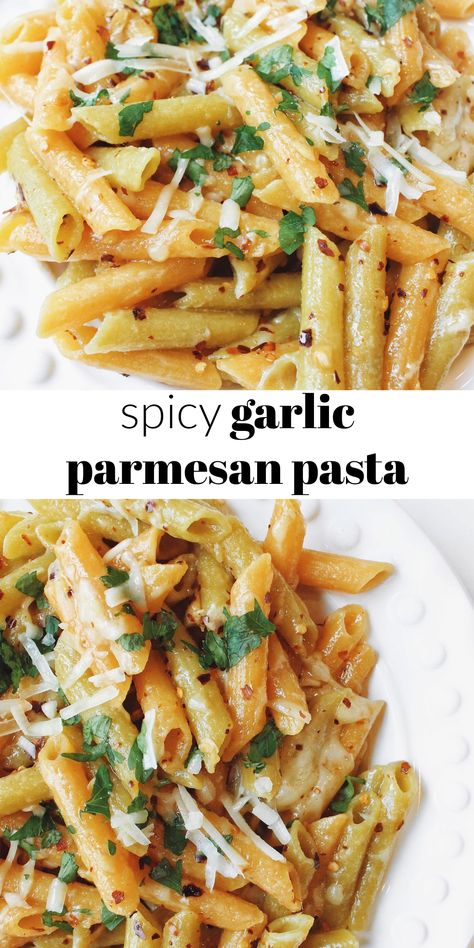 Garlic Parmesan Pasta, Lentil Pasta, Parmesan Pasta, Pasta Dinner Recipes, Health Dinner, Health Dinner Recipes, Garlic Parmesan, Rigatoni, Recipes Chicken