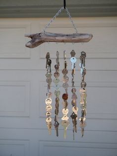 Diy Key Projects, Old Key Crafts, Carillons Diy, Key Crafts, Key Projects, Old Key, Old Keys, Diy Wind Chimes, Keys Art