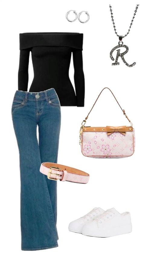 Top And Jeans Outfit For Birthday, Mean Girls 2004 Outfits, Regina George Black Top Outfit, Spring Birthday Outfit Casual, How To Dress Like Regina George, Mean Girls Inspo Outfits, Iconic Regina George Outfits, Mean Girl Inspired Outfits, Cady Mean Girls Outfit