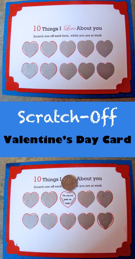 Handmade Gift For Valentines Day, Valentine Scratch Off Ideas, How To Make A Scratch Off Card, Valentines Scratch Off For Him, Scratch Off Ticket Gift Ideas Valentines, Diy Scratch Off Cards Boyfriend, How To Make Scratch Off Cards, Interactive Valentine Cards, Scratch Card Gift Ideas