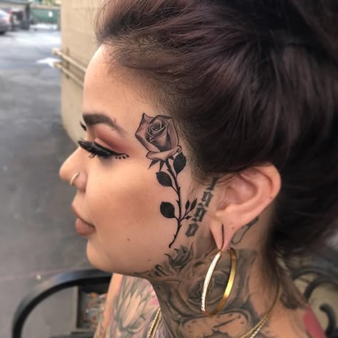 Face Tattoo Ideas, Small Face Tattoos, Face Tats, Face Tattoos For Women, Guys Tattoos, Girl Face Tattoo, Women Tattoos, Shape Tattoo, Tattoos For Women Half Sleeve