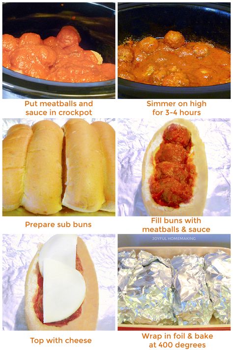 Meatball Subs Crockpot, Crockpot Meatball Subs, Crock Pot Meatball Subs, Homemade Meatball Subs, Easy Meatball Subs, Meatball Hoagies, Easy Meatball Subs Crockpot, Easy Baked Meatball Subs, Meatball Sub Bake