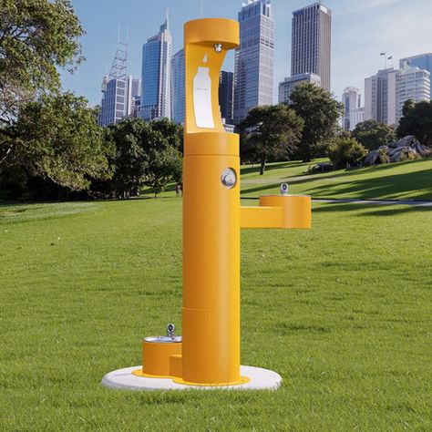 Sharing a drink with your best friend is made possible with the Elkay Outdoor EZH2O Bottle Filling Station Bi-Level Pedestal with Pet Station!

With an array of options ranging from custom colours and configurations, the Elkay Outdoor Bottle Filling Station with Pet Fountain is designed to suit parks, golf courses, sports fields, campuses and more.

#waterstation #drinkwater #water #drinkingfountain #keephydrated #bottlerefillstation #outdoorfountains #elkay  #CIVIQAus Drinking Fountain Design, Water Bottle Filling Station, Bottle Filling Station, Pet Station, Pet Fountain, Water Station, Fountain Design, Drinking Fountain, Filling Station