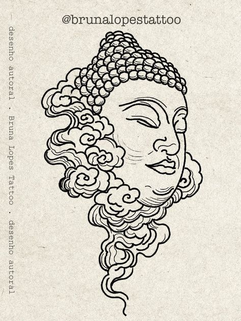 Buddha Tatoo, Buddha Illustration, Buda Tattoo, Tattoo Ideas Males, Buddha Drawing, Side Thigh Tattoos, Illusion Tattoos, Optical Illusion Tattoos, Buddha Tattoo Design