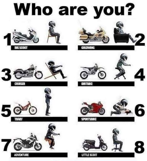 Need some inspiration? Check out this motorcycle meme! 🏍️ Whether you're a seasoned rider or just love the freedom of the open road, we've got something for everyone. Follow us for more motorcycle memes, inspiration, and gear! . . . #cycleclear #ridewithstyle #motorcycleaccessories #motorcyclegear #motorcycleapparel #motorcyclefashion #motorcycleridinggear #cycleclear #ridewithstyle Moter Cycle, Bike Riding Tips, Types Of Motorcycles, Motorcycle Memes, Motorcycle Humor, Enduro Vintage, Kartu Pokemon, Motorcross Bike, Мотоциклы Cafe Racers