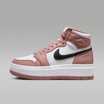 Cute Air Jordans, Jordan Elevate, Nike Air Jordan 1 Outfit, Air Jordan 1 Elevate High, Jordan 1 Elevate High, Jordan 1 Elevate, Jordan Shoes For Women, Air Jordan 1 Outfit, Old School Vans