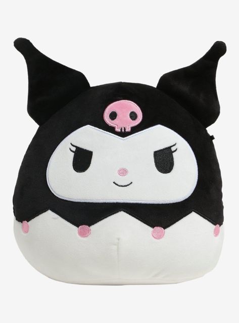 Add some supercute flair to your Squishmallows collection with this Sanrio plush! With embroidered details and 3D ears  this plush of Kuromi is perfect for displaying in your collection.PolyesterApprox. 8"Imported Kuromi Plushie, Squishmallows Collection, Sanrio Plush, Pillow Pals, Hello Kitty And Friends, Holiday Toys, Original Bags, Sanrio Characters, Gift Collections