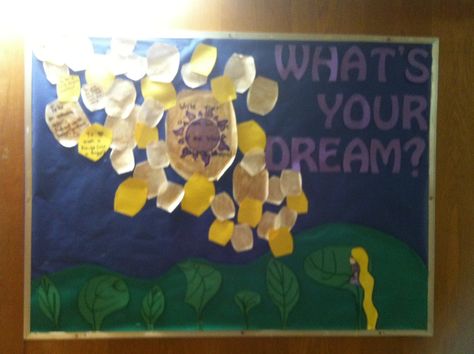 tangled board! Time Management College Student, Classroom Prep, Ra Themes, Bulletin Boards Theme, Interactive Bulletin Boards, Ra Bulletins, Ra Boards, Teacher Bulletin Boards, Ra Bulletin Boards