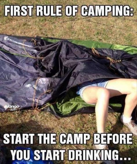 56 Camping Memes That Will Make You Want To Go Camping  #camping #campinglife #campingmemes #memes Festival Camping Hacks, Camping Jokes, Camping Quotes, Jokes Humor, Humor Hilarious, Festival Camping, Drinking Quotes, Camping Humor, Camping Fun