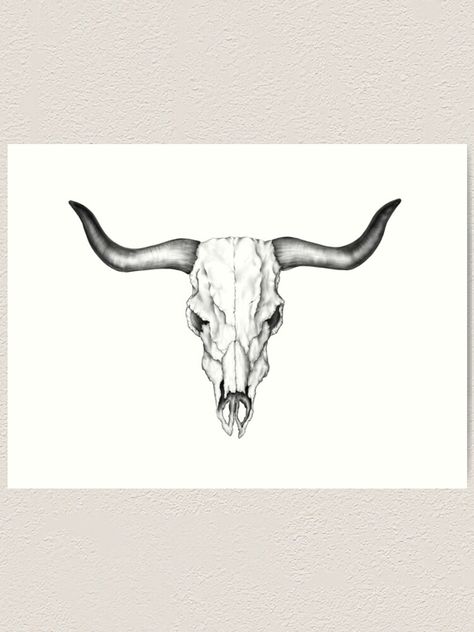 Bull Skull With Feathers Tattoo, Long Horn Skull Tattoo Men, Bull Skull Throat Tattoo, Cow Skull Shin Tattoo, Longhorn Skull Drawing Tattoo, Cow Skull Hand Tattoo, Steer Head Drawing, Longhorn Skull Tattoo Men, Bull Skull Back Tattoo