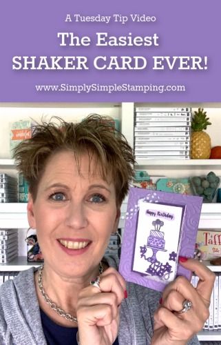 Shaker Cards Tutorial, Simply Simple Stamping, Card Quilling, Tuesday Tips, Pop Up Box Cards, Card Making Videos, Card Making Tips, Paper Crafts Card, Card Techniques