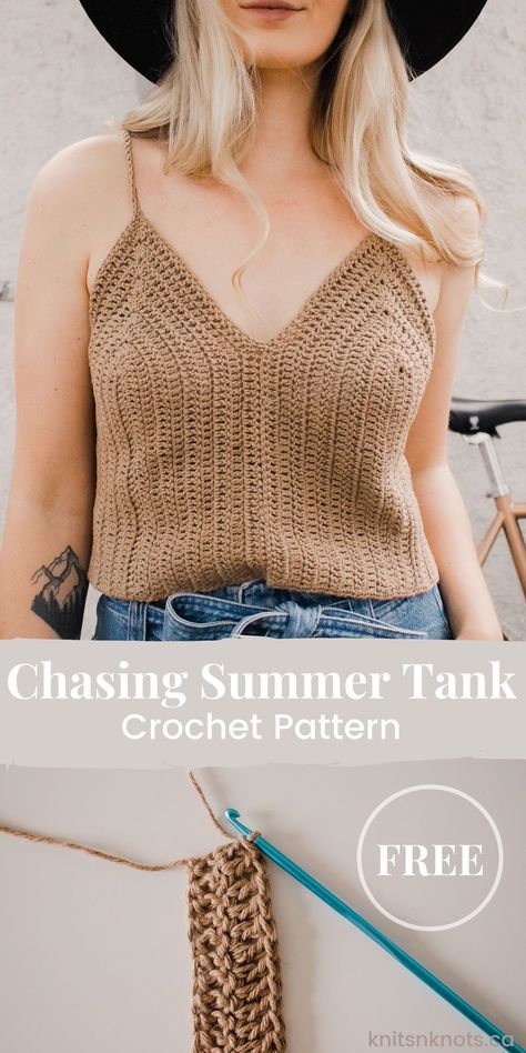 Gilet Crochet, Crochet Crop Top Pattern, Mode Hippie, Mode Crochet, Crochet Ladies Tops, Summer Tank Top, Crochet Tops Free Patterns, Crochet Clothing And Accessories, Crochet Clothes For Women