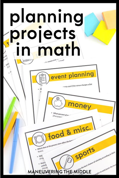 High School Math Projects, Math Projects Middle School, 9th Grade Math, Project Based Learning Math, Math Properties, Pbl Projects, 8th Grade Math, Math Projects, Middle School Teachers