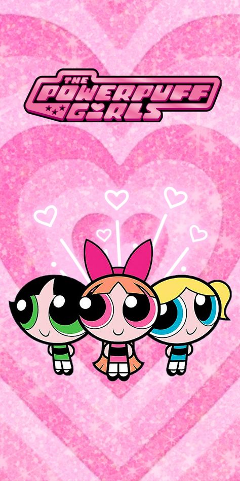 The Powerpuff Girls Aesthetic, Bubbles Wallpaper Powerpuff, The Powerpuff Girls Wallpaper, Cute Wallpapers Powerpuff, Wallpapers Powerpuff, Power Puff Girls Aesthetic, Two Cartoon Characters, Power Pop Girls Wallpaper, Powerpuff Heart