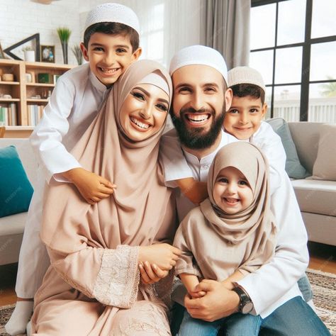 Premium Photo | Muslim family picture Family Islam, Photo Muslim, Islamic Family, Boys Pic Stylish Dp, Boys Pic, Stylish Dp, Muslim Family, Family Of 4, Family Picture