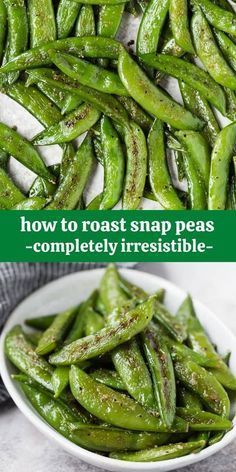 Snap Peas Recipe, Good Recipe, Roasted Vegetable Recipes, Pea Recipes, Like Green, Green Candy, Sugar Snap Peas, Veggie Side Dishes, Snap Peas