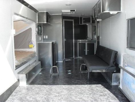 Enclosed Trailer Camper, Toy Hauler Trailers, Cargo Trailer Camper Conversion, Toy Hauler Camper, Enclosed Cargo Trailers, Camping Trailer Diy, Cargo Trailer Conversion, Trailer Conversion, Cargo Trailer Camper