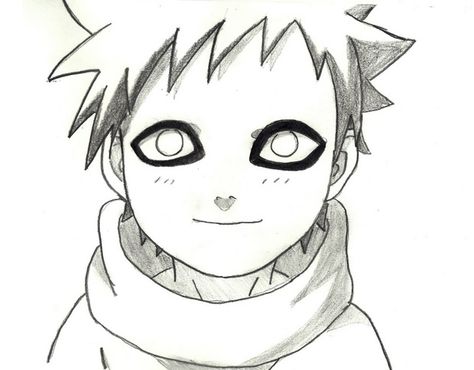 Naruto Painting, Naruto Sketch, Naruto Gaara, Chibi Drawings, Naruto Art, Anime Drawings Boy, Pen Drawing, Pencil Sketch, Naruto Uzumaki