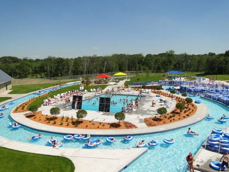 Every part of Bunker Beach is great. But many love the lazy river, known as Lazy Loop, best. Grab a tube and hop into this relaxing loop around the park. Indoor Water Parks, Minnesota Bucket List, Minnesota Life, Water Playground, Usa Roadtrip, Minnesota Travel, Midwest Travel, Water Parks, Beach Water