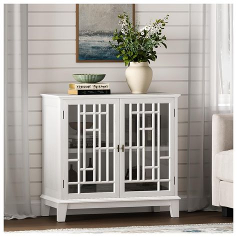 PRICES MAY VARY. Modern Coastal Design：This buffet cabinet features a glass-decorated door design that is translucent and artistic. Glass decorative doors are both beautiful and practical,combining modern charm with classic appeal,alongside white sideboards and solid wood cabinets Large Storage：The sideboard cabinet measures 31.5 inches long,15.8 inches wide,and 30 inches high.It features two independent spaces separated by a middle partition,maximizing storage capacity and providing ample room White Living Room Ideas Modern, Glass Door For Kitchen, Decorative Doors, Curio Cabinets, Dining Room Cabinet, Cabinet With Storage, Entryway Dining Room, Farmhouse Sideboard, Cabinet Sideboard