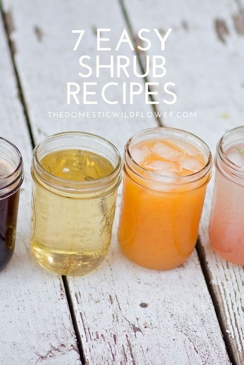 Shrub Drink, Shrub Recipe, Cocktails And Mocktails, Drinking Vinegar, Diy Cocktails, Homemade Cocktails, Seasonal Drinks, Fresh Drinks, Pretty Drinks