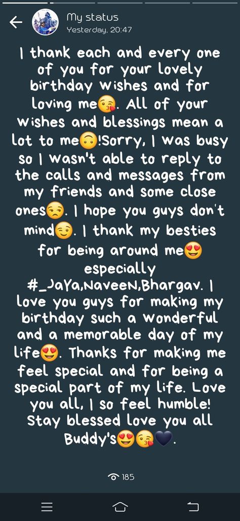 Born Day Quotes, Birth Day Wish For Best Friend, Tq For Birthday Wishes, Happy Birthday Thank You Message, Thank You For Birthday Wishes Instagram, Thank U For Birthday Wishes, Thanks For The Birthday Wishes Instagram, Birthday Wishes Reply Thanks To Friends, Thank You For Birthday Wishes Quotes