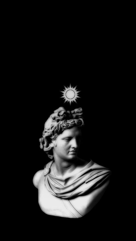 Apollo Wallpaper Iphone, Apolo Wallpapers, Greek Gods Wallpaper Iphone, Apollo Symbol, Apollo Wallpaper, Apollo Core, Roman Aesthetic, Apollo Greek, Apollo Statue