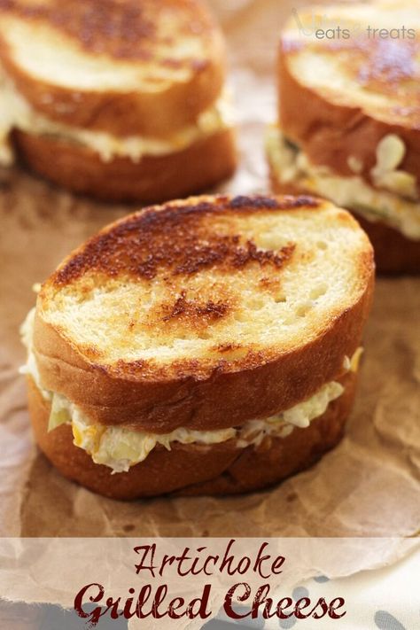 Thursday JEMs {Julie’s Easy Meal Plans} 5/7/15 - Julie's Eats & Treats Artichoke Grilled Cheese, Artichoke Grilled, Easy Sandwiches, Foodporn Lunch, Grill Cheese, Easy Sandwich, Grilled Cheese Sandwiches, Egg Salad Sandwiches, Gf Bread