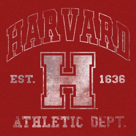 Ten Thousand Men of Harvard Want Victory Today! Established in 1636, Harvard is the oldest and most well respected university in the United States. With this rich pedigree, it's no surprise that the Harvard Athletics Department shares a number of historical firsts in various sports - even though it started in more than 140 years later in 1780! To help die-hard fans of the Crimson show their love for Harvard's athletic prowess - we've featured the classic Harvard logo and "Athletic Dept" text on Harvard Tshirt, Harvard University Campus, Harvard Logo, Affirmations Confidence, College Inspiration, Law School Inspiration, School Goals, Harvard Law, Dream College