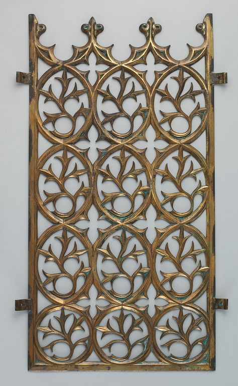 Decorative grill from the Palace of Westminster Gothic Mandala, Palace Of Westminster, European Sculpture, Gothic Furniture, Gothic Revival, Door Design Interior, Art Society, Iron Fence, Timber House