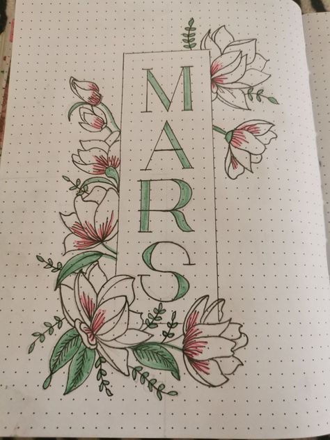 Bullet Journal Mars, Bujo Mars, Ideas Portadas, Handwriting Ideas, May Bullet Journal, Bullet Journal Month, School Diary, Party Rules, Bujo Planner