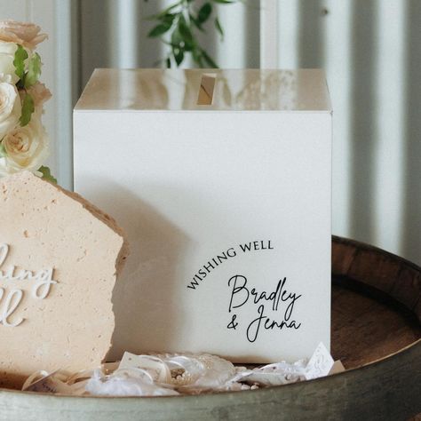 My white acrylic wishing well looking devine at the wedding of Bradley and Jenna 📸 @duuetweddings #wishingwell #acrylic #acrylicwishingwell #cardbox #weddingcardbox #weddingstyle #weddingstationery #weddinginspiration #weddinginspo #2024wedding #weddingtrends #goldcoastwedding #goldcoastweddings #brisbanewedding #brisbaneweddings #sunshinecoastwedding #byronbaywedding #byronbayweddings Diy Wedding Wishing Well, Cloudy Wedding, Wedding Diys, Engagement Wishes, Thank You Wishes, Byron Bay Weddings, Card Box Wedding, Coast Wedding, Wedding Goals