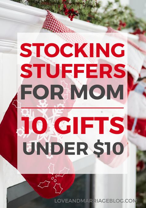 The perfect stocking stuffers for mom - all under $10. Sticking Stuffers, Stocking Stuffers For Mom, Craft Christmas Gifts, Diy Stocking Stuffers, Diy Stockings, Student Christmas Gifts, Stocking Stuffers For Women, Best Stocking Stuffers, Christmas Gifts For Him