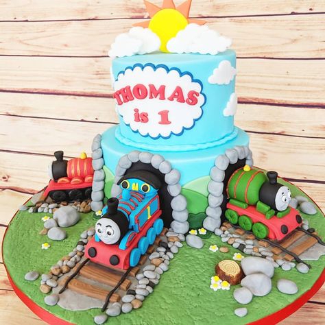 Thomas Engine Cake, Thomas The Tank Engine Birthday Cake, Thomas The Train Birthday Party Cake, Thomas Birthday Cake, Thomas Tank Engine Cake, Train Birthday Party Cake, Thomas The Tank Cake, Thomas The Tank Engine Party, Choo Choo Birthday Party