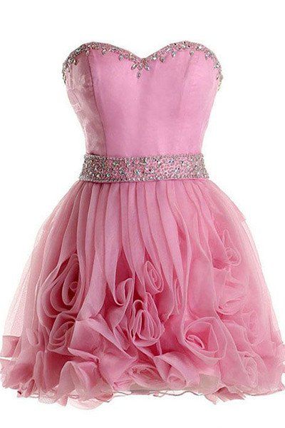 Pink Homecoming Dresses Short, Pink Homecoming Dress Short, Pink Homecoming Dresses, Teen Girl Bedroom Ideas, Ombre Prom Dresses, Cute Dresses For Party, Girl Bedroom Ideas, Cute Homecoming Dresses, Pink Homecoming