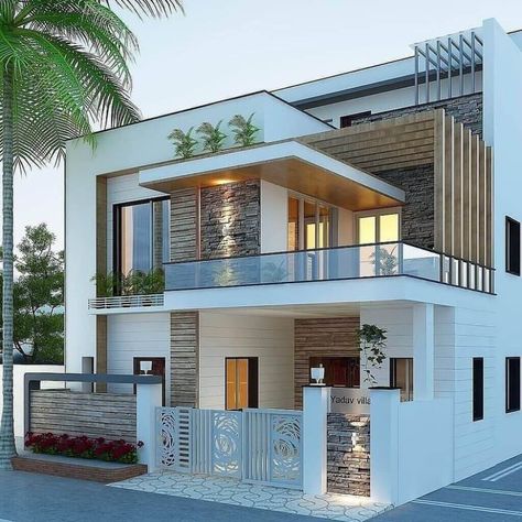 15+ Best Normal House Front Elevation Designs with Pictures House Rendering, Normal House, House Outer Design, Small House Front Design, House Balcony Design, Modern Small House Design, Small House Elevation Design, Modern Exterior House, House Balcony