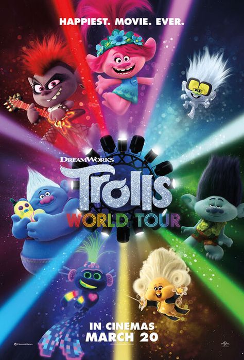 Bolo Pikachu, World Tour Poster, Queen Poppy, Full Mon, Zombie Land, Trolls World Tour, Poppy And Branch, Trolls Movie, Tv Program