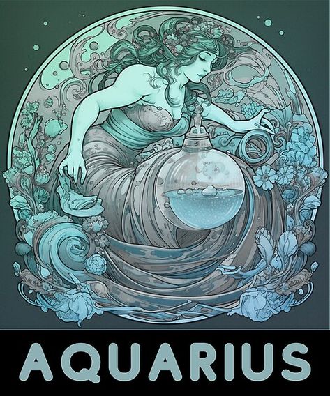 Aquarius Zodiac- cute zodiac symbol of Aquarius Zodiac in retro zodiac Style Aquarius Symbol Art, Aquarius Symbols, Aquarius Images, Retro Zodiac, Cute Zodiac, Aquarius Symbol, Aquarius Art, Astrology And Horoscopes, Aquarius Zodiac