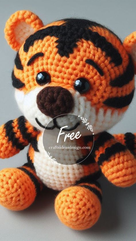 Eeyore Amigurumi, Disney Crochet Patterns, Crochet Toys Free Patterns, Crochet Toys Free, Puppet Patterns, Cozy Crochet Patterns, Soft Toy Patterns, Crochet Animals Free Patterns, Cute Tigers