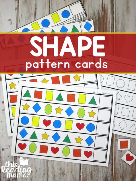 mathematics worksheets for kindergarten printable Pattern Cards Preschool, Patterning Kindergarten, Link Icon, Teaching Patterns, Preschool Patterns, Math Tubs, Preschool Room, Ab Patterns, Abc Patterns