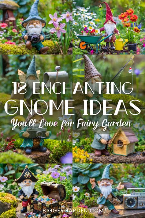 Bring your fairy garden to life with 18 enchanting ideas for gnome houses. Discover beautiful gnome flower garden ideas and unique gnome garden ideas DIY to make your landscape shine. Consider innovative outdoor gnome garden ideas and charming gnome rock garden ideas to enhance your yard. Add a touch of creativity with small gnome garden ideas and explore DIY fairy village art for a whimsical effect. Large Fairy Garden Ideas, Making A Gnome, Fairy Garden Ideas Enchanted Forest, Garden Ideas Homemade, Gnome Garden Ideas, Large Fairy Garden, Kids Fairy Garden, Gnome Houses, Fairy Garden Gnomes