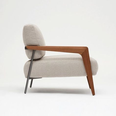 MUBLO on Instagram: "The Henri armchair is characterised by its solid walnut structure and steel frame. This unique piece can perfectly stand on its own but can also be combined with a sofa or in pairs. Either way, this is the chair that will soothe you after a long day. #mublo #madewithcare #europeanfurniture #home #interiodesign #lifestyle #inspo" How To Make Sofa, Organic Bedroom, Archi Design, Inspiring Interiors, Soft Sofa, European Furniture, Contemporary Sofa, Solid Walnut, Sofas And Chairs