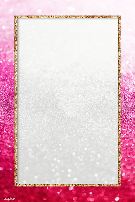 Pink Sparkle Background, Black Texture Background, Sparkles Background, Pink Sparkles, Glitter Frame, Pink Frame, Yellow Glitter, Golden Frame, Printables Free