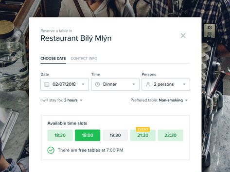 Reservation Widget update by Pavel Huza Ui Design, Global Community, Creative Professional, Pattern Design, Web Design, Design, User Interface Design